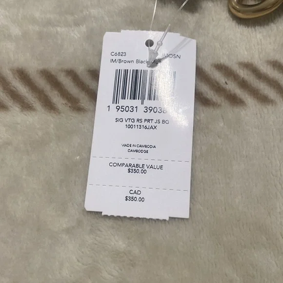 NWT Coach Signature Vintage Brown Black - Picture 7 of 7